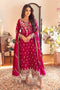 SUNNiA MANAHiL - 3pc Heavy Embroidered Dhanak Stuff - FW- 19
