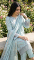AIRY CLOTHES -3PC EMBROIDED LAWN DRESS WITH EMBROIDED CHIFFON DUPATTA- FCO-35