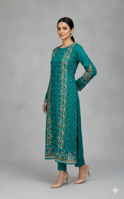 FAIRY CLOTHES -2PC EMBROIDED LAWN DRESS - FCO-18