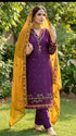 AIRY CLOTHES -3PC EMBROIDED LAWN DRESS WITH EMBROIDED CHIFFON DUPATTA- FCO-33