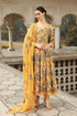 BAREEZE-3PC EMBROIDED LAWN DRESS WITH EMBROIDED CHIFFON DUPATTA- B-001