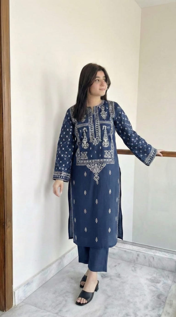 FAIRY CLOTHES -2PC EMBROIDED LAWN DRESS - FCO-06