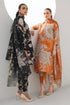 BAROQUE -3PC PRINTED LAWN DRESS WTIH SILK DUPATTA- FCP-51
