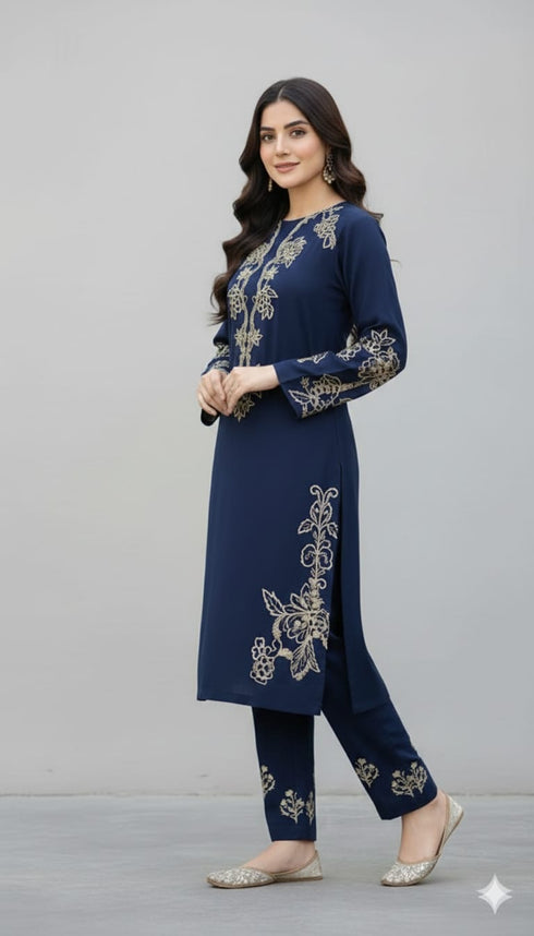 FAIRY CLOTHES -2PC EMBROIDED LAWN DRESS - FCO-21