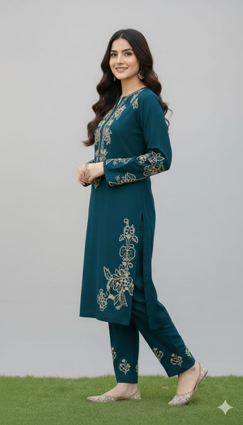 FAIRY CLOTHES -2PC EMBROIDED LAWN DRESS - FCO-20