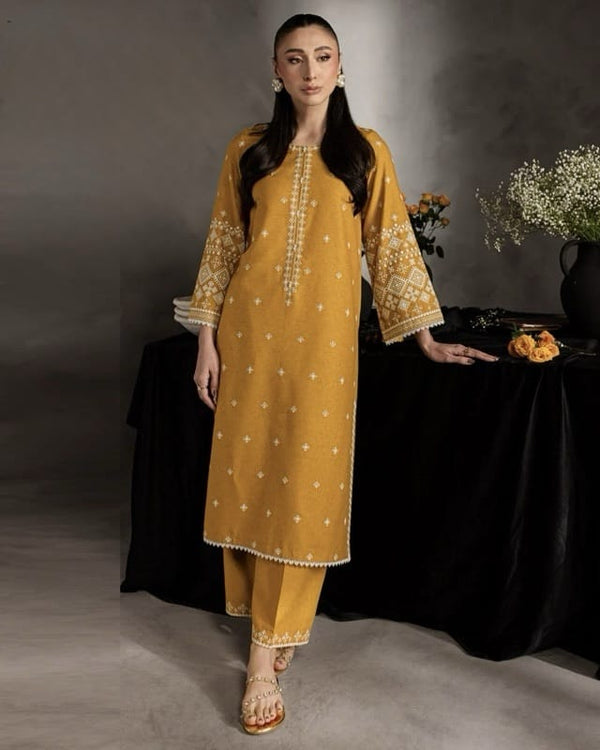 FAIRY CLOTHES -2PC EMBROIDED LAWN DRESS - FCO-24