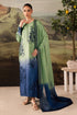 NUREH-3PC SHAMOZE SILK PRINTED EMBROIDERED SHIRT WITH SOFT SILK PRINTED EMB DUPATTA & TROUSER FS-4