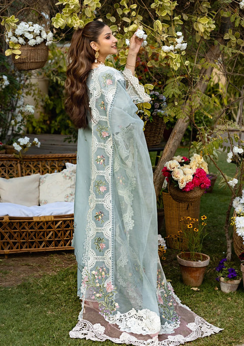 FAIRY CLOTHES -3PC EMBROIDED LAWN DRESS COTTON NET EMBROIDERED DUPPATA - FCO-23
