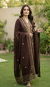 AIRY CLOTHES -3PC EMBROIDED LAWN DRESS WITH EMBROIDED CHIFFON DUPATTA- FCO-34