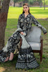 BAROQUE -3PC PRINTED KARANDI WITH PRINTED KARANDI SHAWL- FW-136