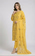 FAIRY CLOTHES-3PC EMBROIDED LAWN DRESS WITH EMBROIDED CHIFFON DUPATTA- FCO-46