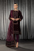 Fairy Clothes - 3PC FULLY HEAVY EMBROIDERED FANCY VELVET DRESS WITH HEAVY EMBROIDERED CUTWORK ORGANZA DUPATTA- FPW-101