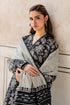 BAROQUE -3PC PRINTED KARANDI WITH PRINTED KARANDI SHAWL- FW-136