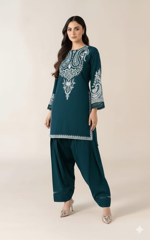 FAIRY CLOTHES -2PC EMBROIDED LAWN DRESS - FCO-25