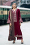 ZARA SHAHJAHAN -3PC EMBROIDERED MARINA DRESS WITH PRINTED MARINA WOOL SHAWL- FW-91