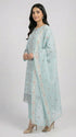 AIRY CLOTHES -3PC EMBROIDED LAWN DRESS WITH EMBROIDED CHIFFON DUPATTA- FCO-35