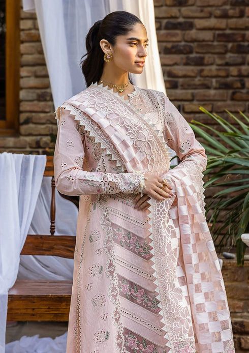 FAIRY CLOTHES -3PC EMBROIDED LAWN DRESS EMBROIDERED SILK DUPPATA - FCO-31 BR -1223