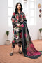 BAROQUE -3PC PRINTED KARANDI WITH PRINTED KARANDI SHAWL- FW-96