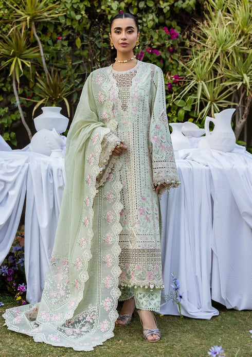 FAIRY CLOTHES -3PC EMBROIDED LAWN DRESS EMBROIDERED SLUB DUPPATA - FCO-24