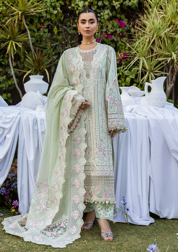 FAIRY CLOTHES -3PC EMBROIDED LAWN DRESS EMBROIDERED SLUB DUPPATA - FCO-24