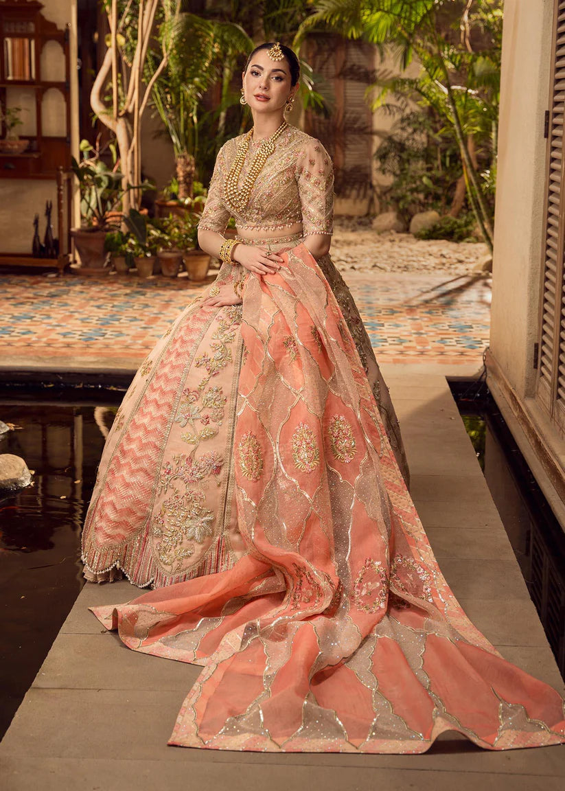 AIK JHALAK -3PC FULLY HEAVY EMBROIDED NET LEHENGA WITH HEAVY EMBROIDED NET DUPATTA- FPW-48