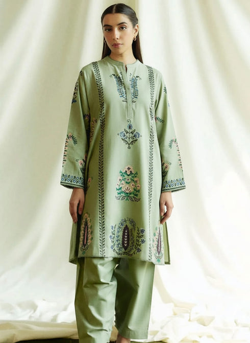 FAIRY CLOTHES -2PC EMBROIDED LAWN DRESS - FCO-29