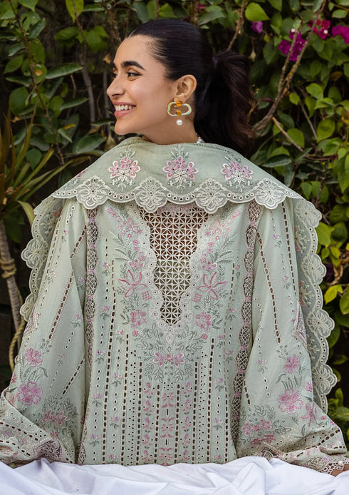 FAIRY CLOTHES -3PC EMBROIDED LAWN DRESS EMBROIDERED SLUB DUPPATA - FCO-24