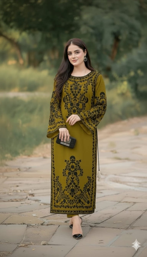 FAIRY CLOTHES -2PC EMBROIDED LAWN DRESS - FCO-19