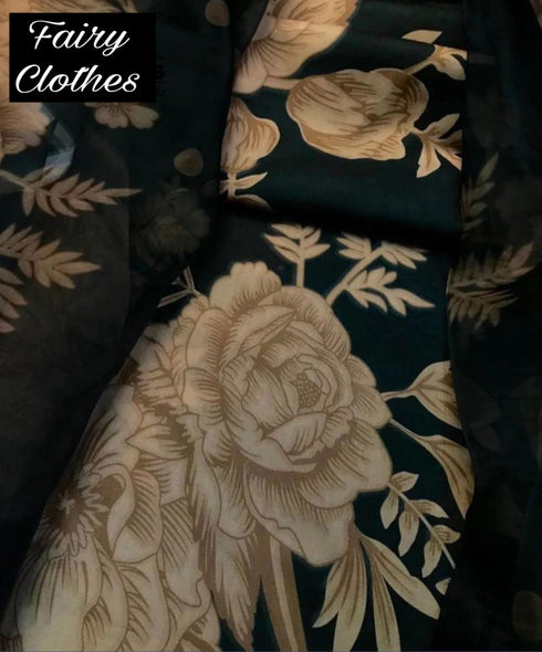 BAROQUE -3PC PRINTED LAWN DRESS WTIH SILK DUPATTA- FCP-51