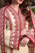 ASIM JOFA-3PC DHANAK EMBROIDERED SHIRT WITH DHANAK EMBROIDERED SHAWL & TROUSER-FW-15