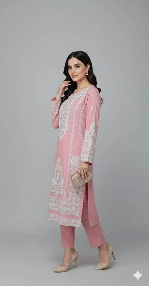 FAIRY CLOTHES -2PC EMBROIDED LAWN DRESS - FCO-10