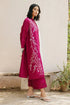 ZAHRA SHAHJAHAN- 3PC DHANAK EMBROIDERED SHIRT WITH VOIL EMBROIDERED SHAWL - FC-132