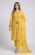 FAIRY CLOTHES-3PC EMBROIDED LAWN DRESS WITH EMBROIDED CHIFFON DUPATTA- FCO-46