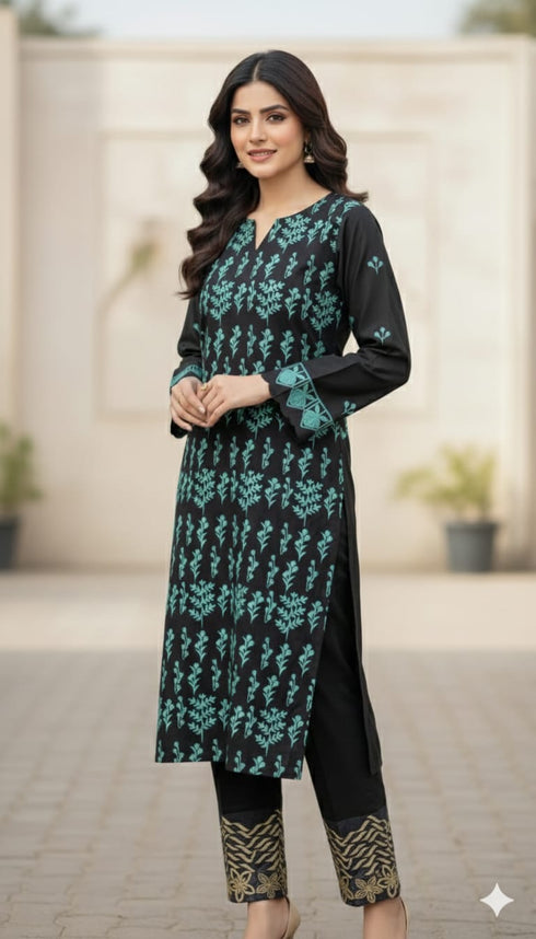 FAIRY CLOTHES -2PC EMBROIDED LAWN DRESS - FCO-31