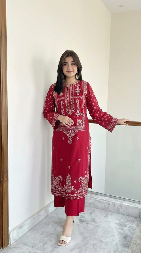 FAIRY CLOTHES -2PC EMBROIDED LAWN DRESS - FCO-05