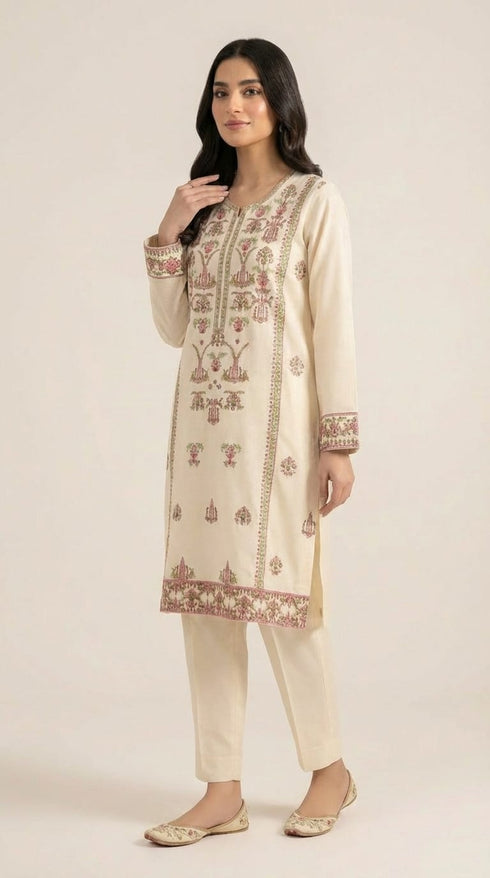 FAIRY CLOTHES -2PC EMBROIDED LAWN DRESS - FCO-16