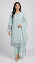 AIRY CLOTHES -3PC EMBROIDED LAWN DRESS WITH EMBROIDED CHIFFON DUPATTA- FCO-35