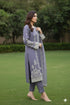 AIRY CLOTHES -3PC EMBROIDED LAWN DRESS WITH EMBROIDED ORGANZA DUPATTA- FCO-39