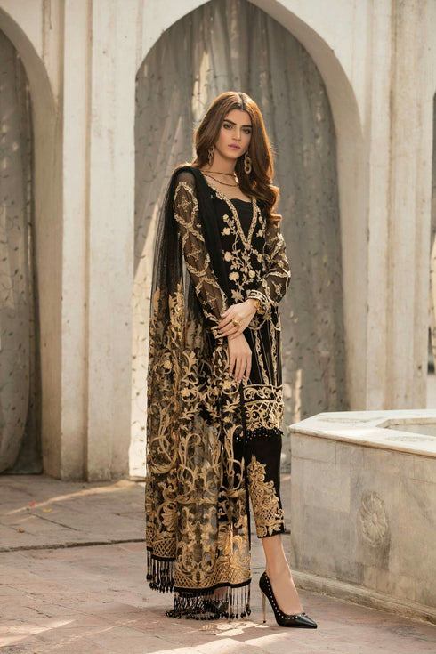GULAAL -3PC HEAVY EMBROIDERED CHIFFON DRESS WITH FANCY EMBROIDERED CHIFFON DUPATTA- FPW-39