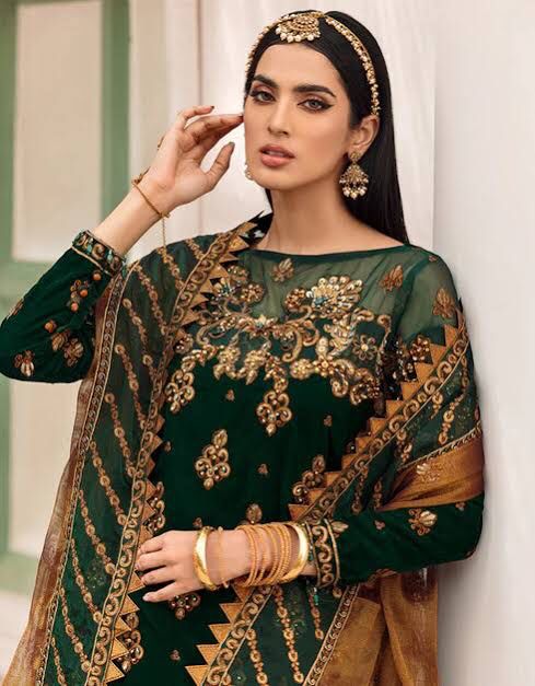 velvet embroidered dress price in pakistan Embroidered Velvet Formal CVF D-12 | Velvet formal main image 1