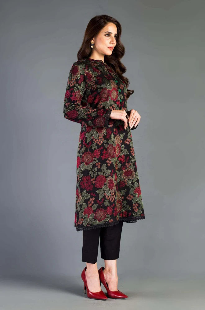 BAREEZE -3PC EMBROIDED LAWN DRESS WITH EMBROIDED CHIFFON DUPATTA- FCO-145