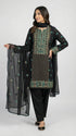 FAIRY CLOTHES-3PC EMBROIDED LAWN DRESS WITH EMBROIDED CHIFFON DUPATTA- FCO-44