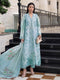 MARIA B -3PC FULLY EMBROIDERED CUTWORK LAWN DRESS WITH 4 SIDE LACED SILK DUPATTA- FN-09 BR 1517 SKY BLUE