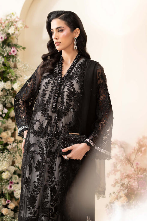 FAIRY CLOTHES -EMBROIDED CUTWORK LINEN DRESS WITH FOUR SIDE EMBROIDED COTTON DUPATTA FN-BR-1522