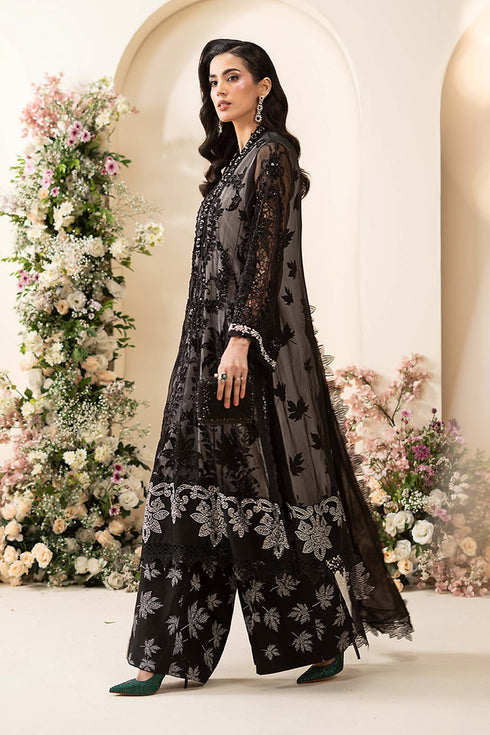 FAIRY CLOTHES -EMBROIDED CUTWORK LINEN DRESS WITH FOUR SIDE EMBROIDED COTTON DUPATTA FN-BR-1522