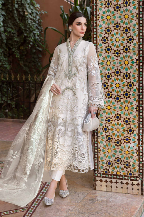 FAIRY CLOTHES -3PC EMBROIDED LAWN DRESS EMBROIDERED BARNOUT DUPPATA - FCO-41 BR 1440