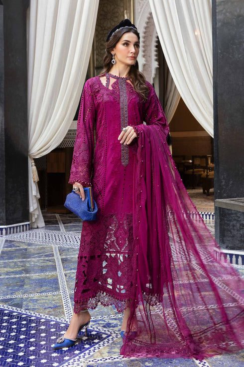 FAIRY CLOTHES -3PC EMBROIDED LAWN DRESS CHIFFON EMBROIDERED DUPPATA - FCO-30 BR -1207A