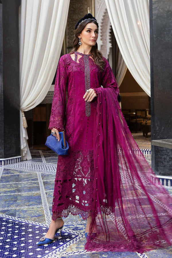 FAIRY CLOTHES -3PC EMBROIDED LAWN DRESS CHIFFON EMBROIDERED DUPPATA - FCO-30 BR -1207A