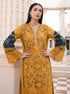 MARIA B - LAWN EMBROIDERED SHIRT WITH BARNOUT EMBROIDERED DUPPATA BR-1507 MUSTARD