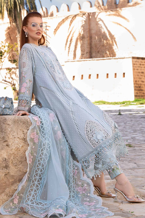 FAIRY CLOTHES -3PC EMBROIDED LAWN DRESS WITH COTTON NET EMBROIDERED DUPPATA - FCO-28